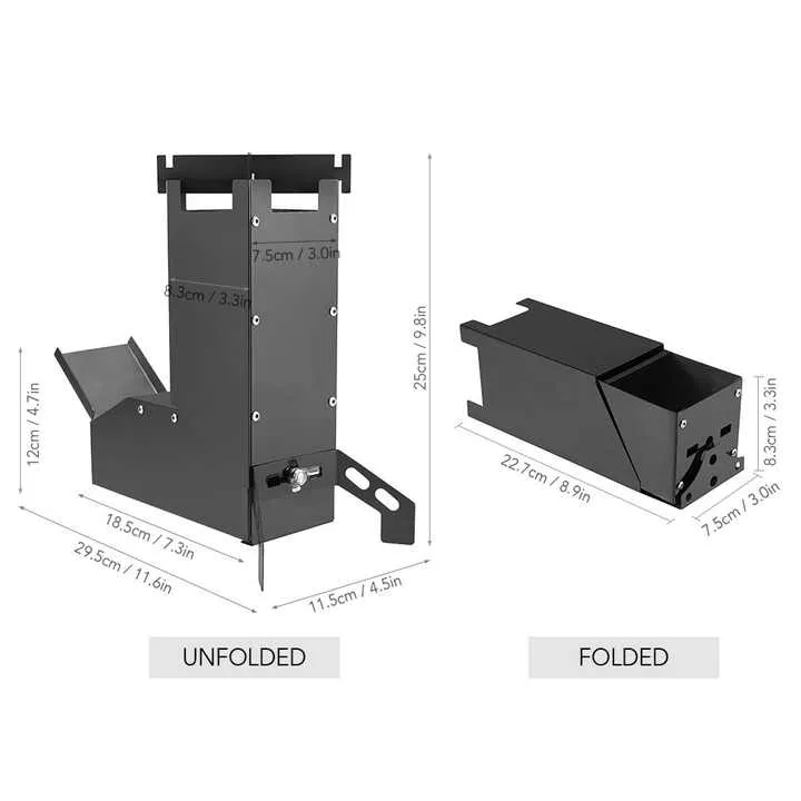 صميم مخصص محمول الفولاذ المقاوم للصدأ حرق -Custom Design Portable Stainless Steel