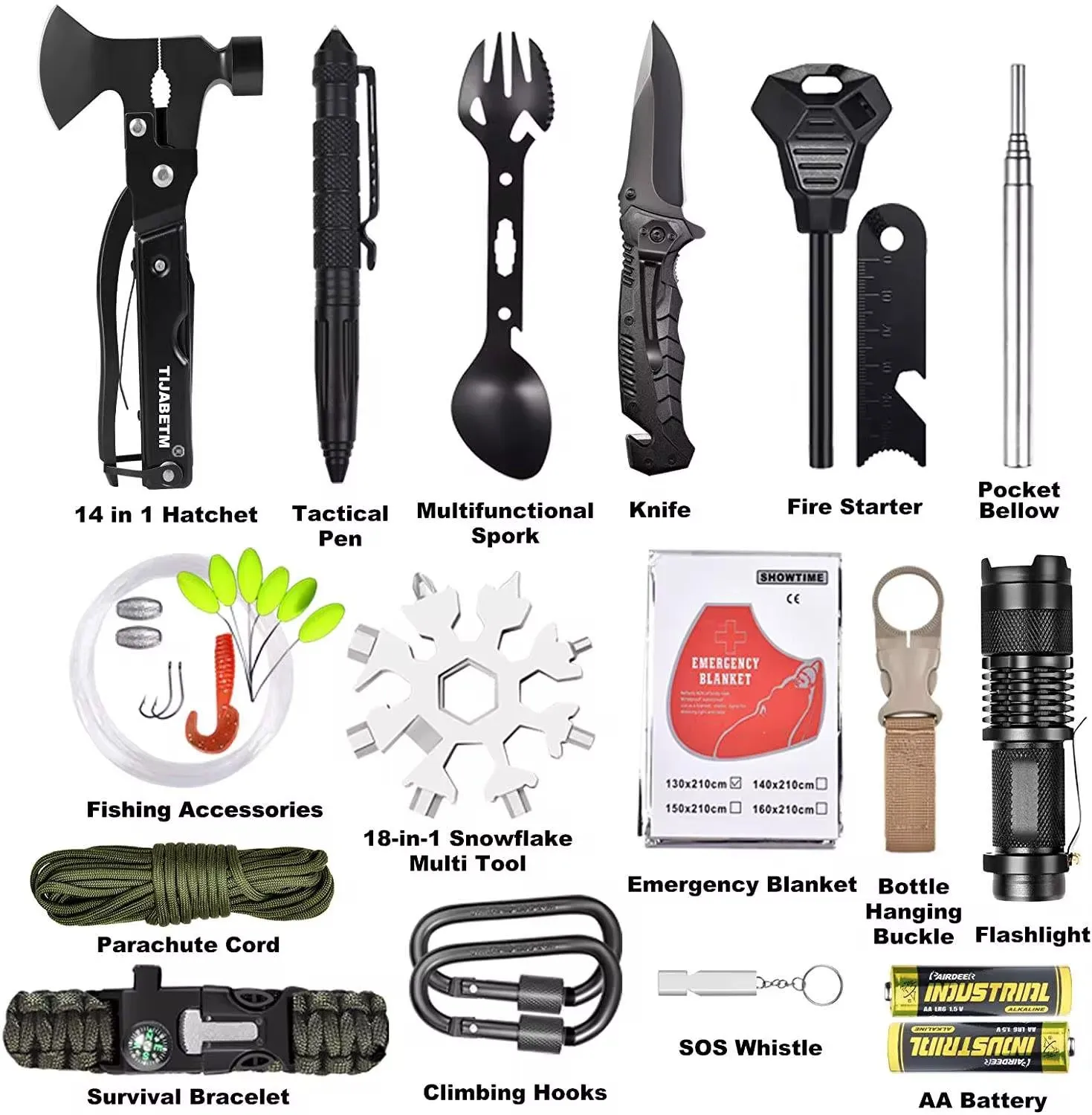 الاكسسوارات في الهواء الطلق التخييم كيت الطوارئ - Outdoor Accessories Camping Emergency Kit