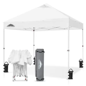 10x10 Heavy Duty Industrial Commercial Canopy Tent with 100 Sqft of Shade