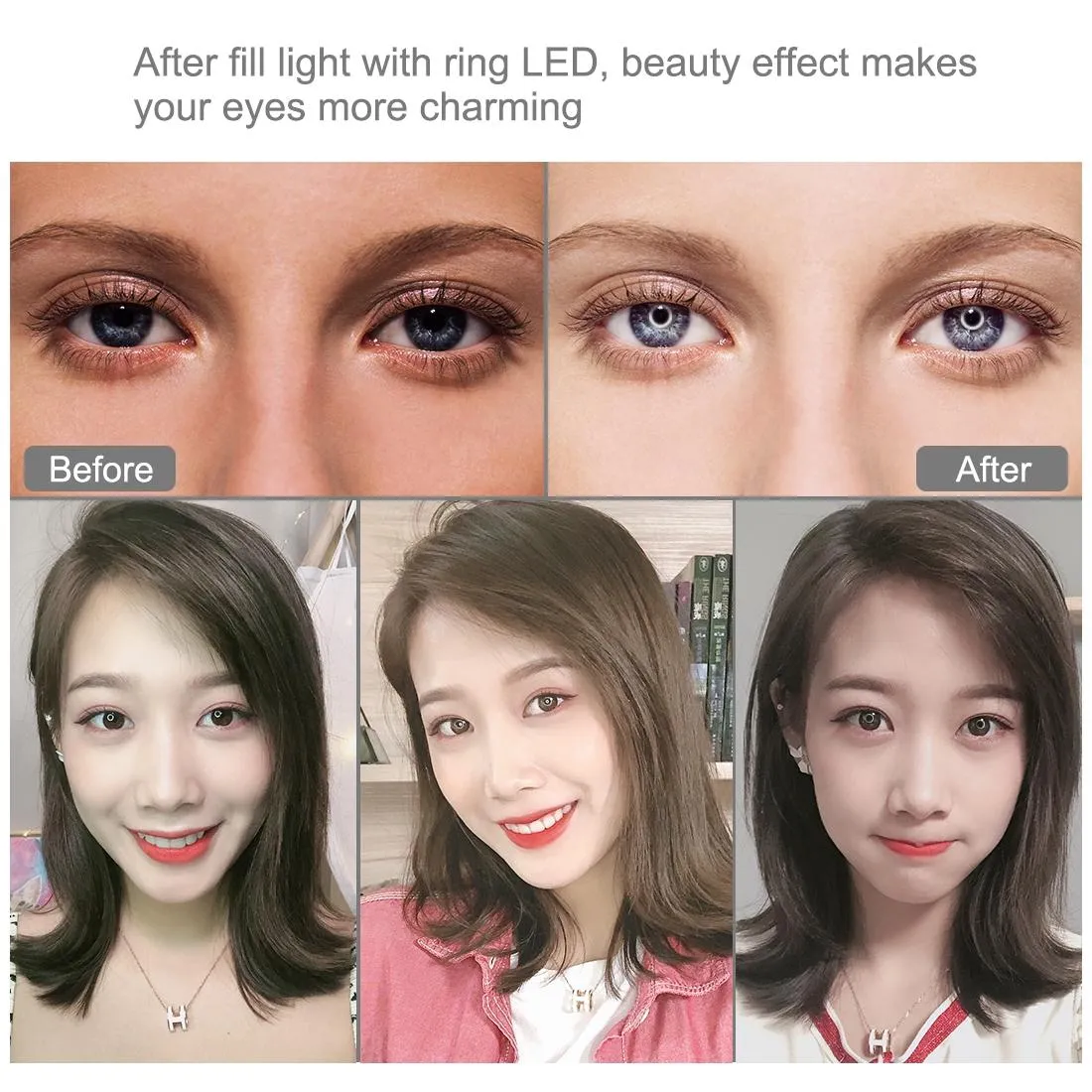 11.8" LED Ring Light with Tripod & Phone Clamp | 3 Modes | Dual Colour Temperature Dimmable | Perfect for Vlogging & Live Streaming