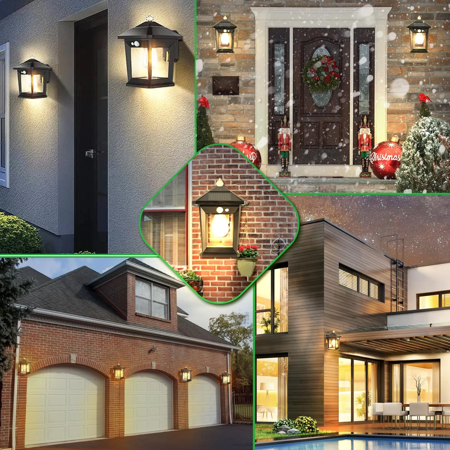 2 Pack Solar Wall Lights Outdoor with 3 Modes, Dusk to Dawn Motion Sensor LED Sconce Lights IP65 Waterproof, Exterior Front Porch Security Lamps Wall Mount Patio Fence Garage Garden Decorative