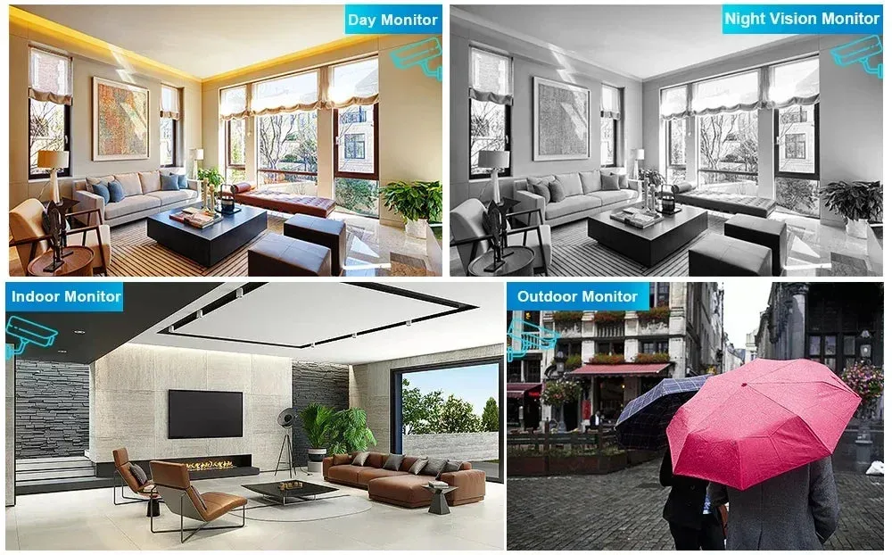 5MP AHD Camera Video Security Cameras IR-CUT Vision Day & Night Surveillance Indoor Outdoor CCTV Digital Security Surveillance