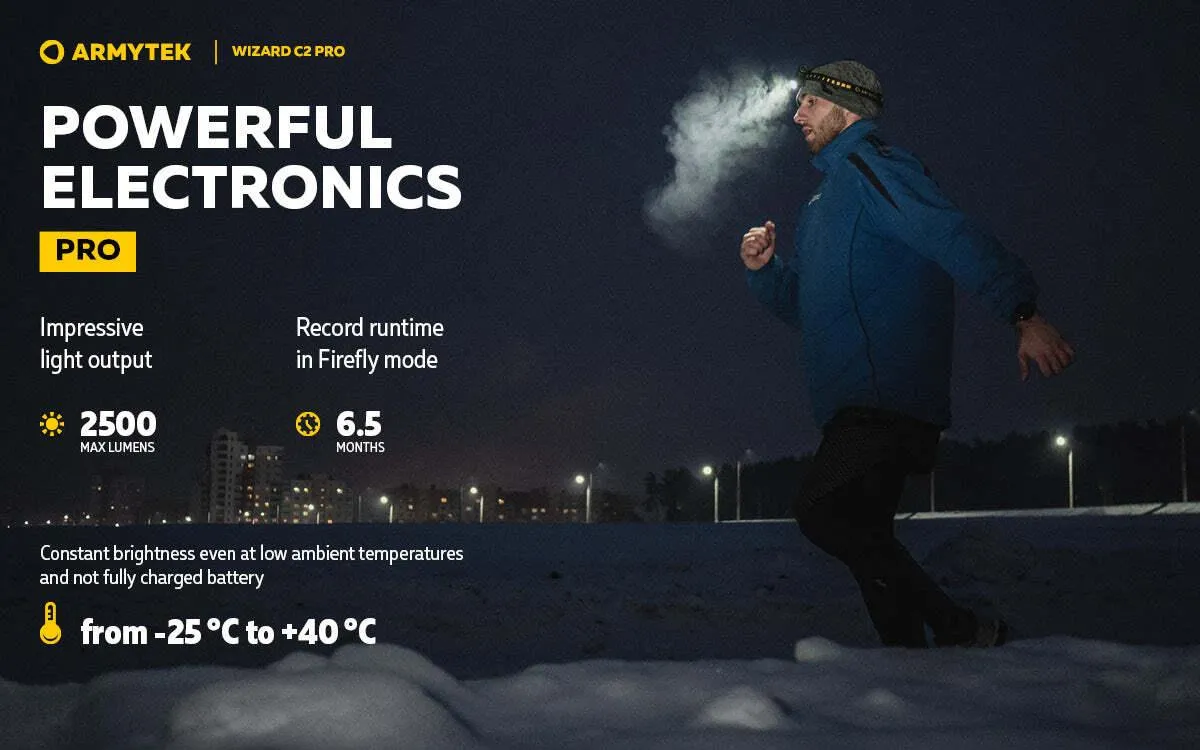 ARMYTEK WIZARD C2 PRO MAGNET USB (WARM LIGHT)