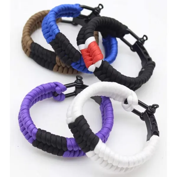 BJJ Braided Belt Ranked Bracelet