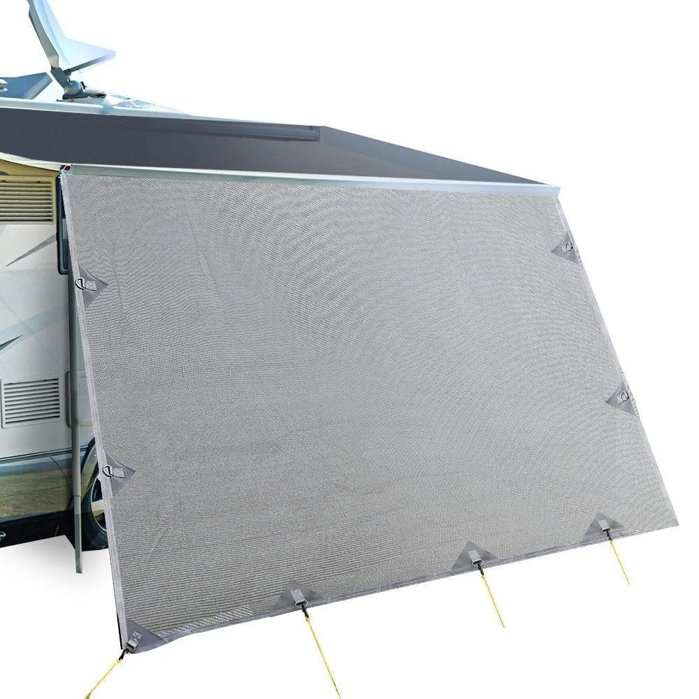 Caravan Privacy Screens 5.2M - 1.95m Long Roll Out Awning End Sun Shade