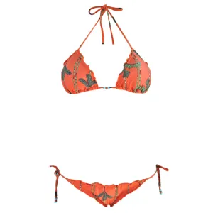 Cia Maritima Cahuilla Orange Triangle String Bikini