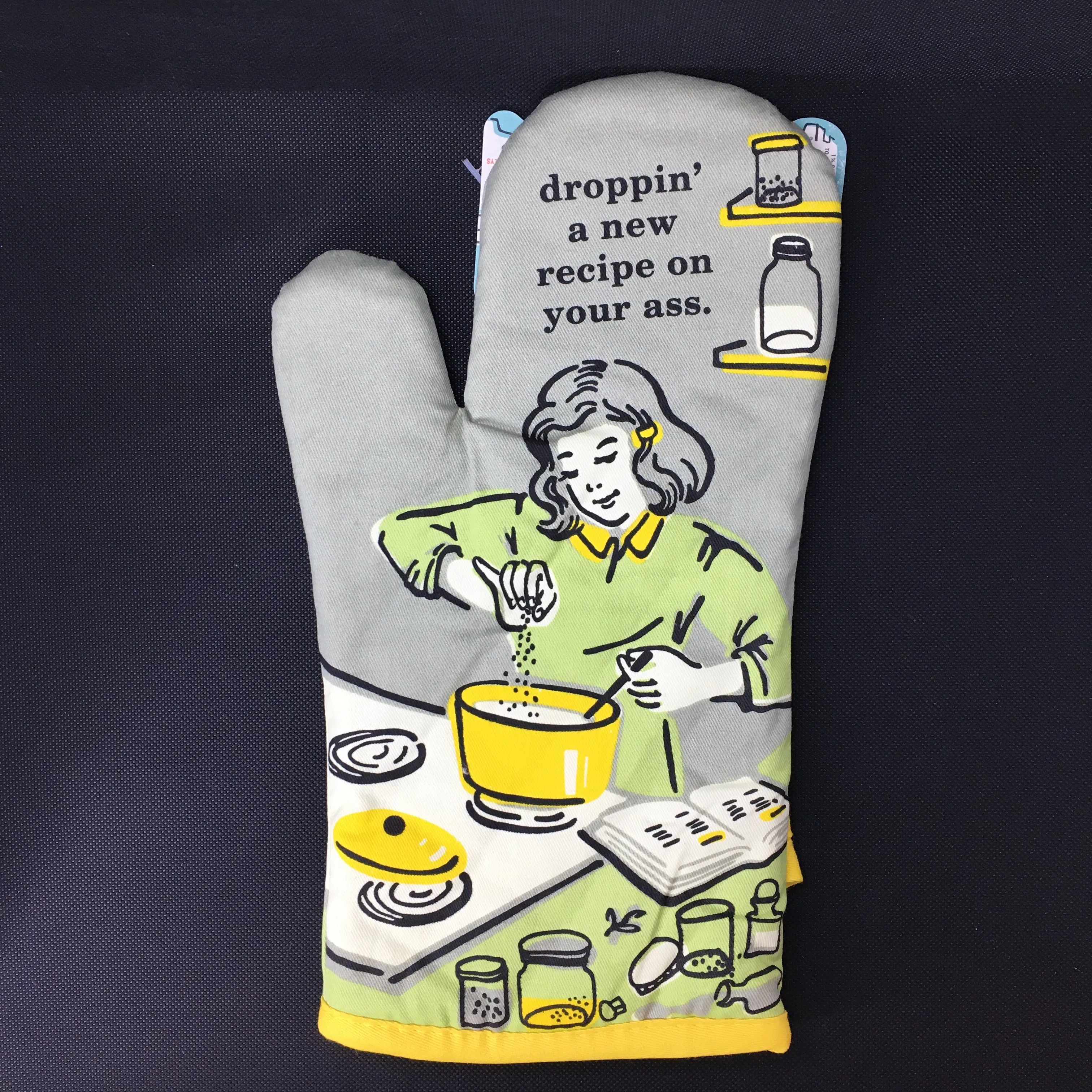 Droppin a New Recipe Oven Mitt