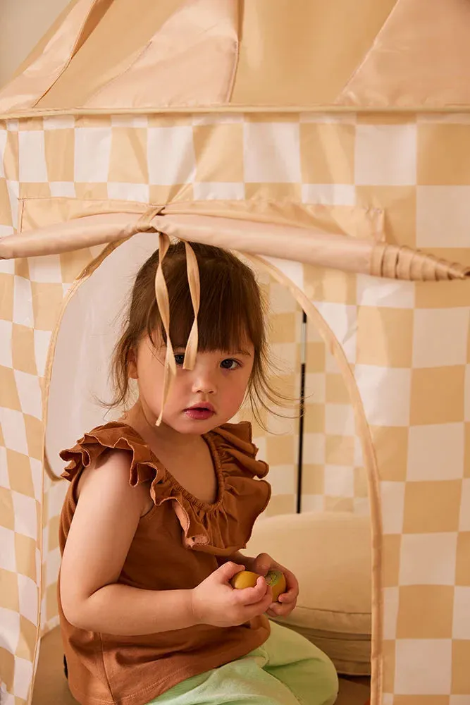 Kids Concept, Yellow Check Tent