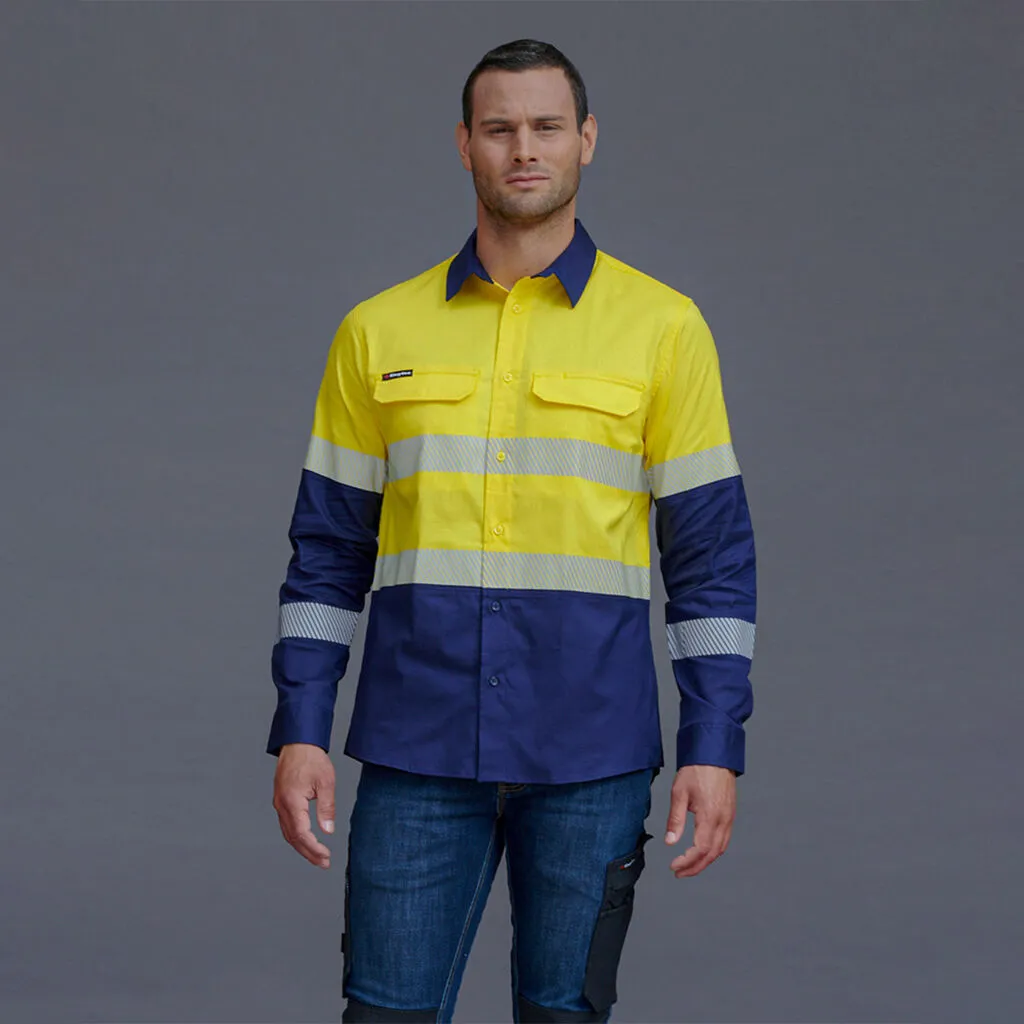 King Gee K54028 WC Pro Stretch Ripstop Shirt LS Taped