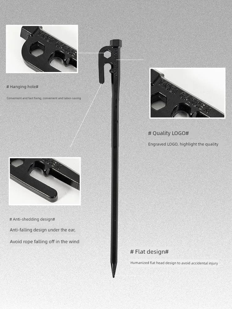 Mobi Garden Outdoor Camping Tent Tools Cast Iron Stake Mattress Windproof Fixed Accessories Rope Stake