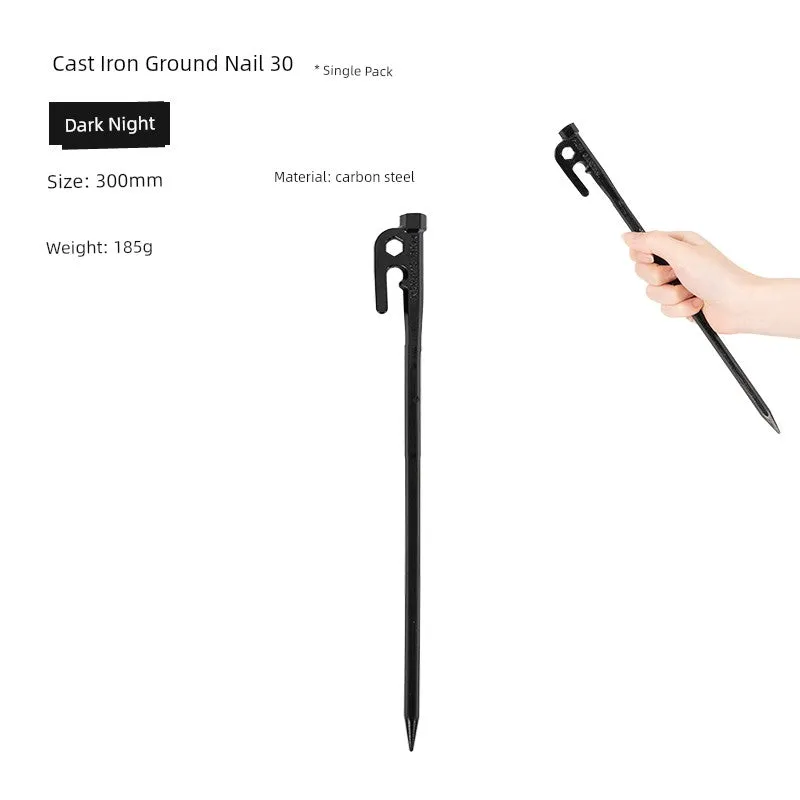 Mobi Garden Outdoor Camping Tent Tools Cast Iron Stake Mattress Windproof Fixed Accessories Rope Stake
