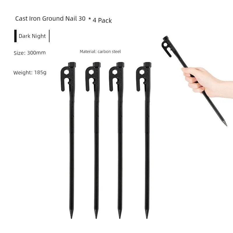 Mobi Garden Outdoor Camping Tent Tools Cast Iron Stake Mattress Windproof Fixed Accessories Rope Stake