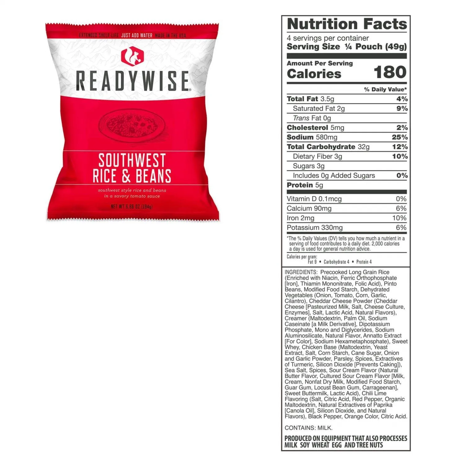 ReadyWise 64 Piece Emergency Supply Survival Kit Backpack