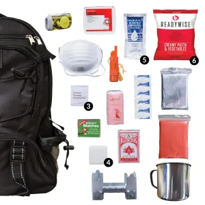 ReadyWise 64 Piece Emergency Supply Survival Kit Backpack