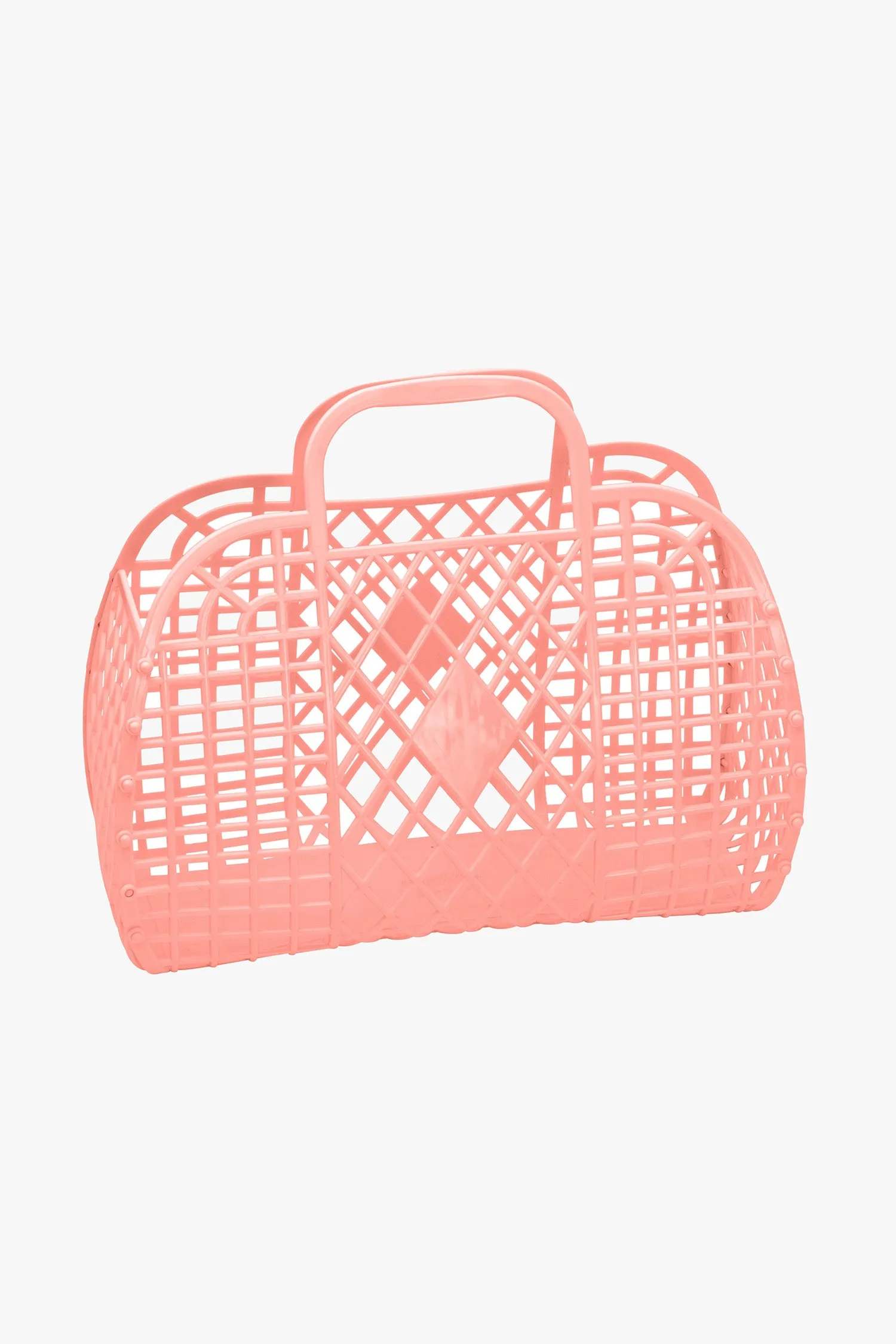 Retro Basket Jelly Bag Large Peach