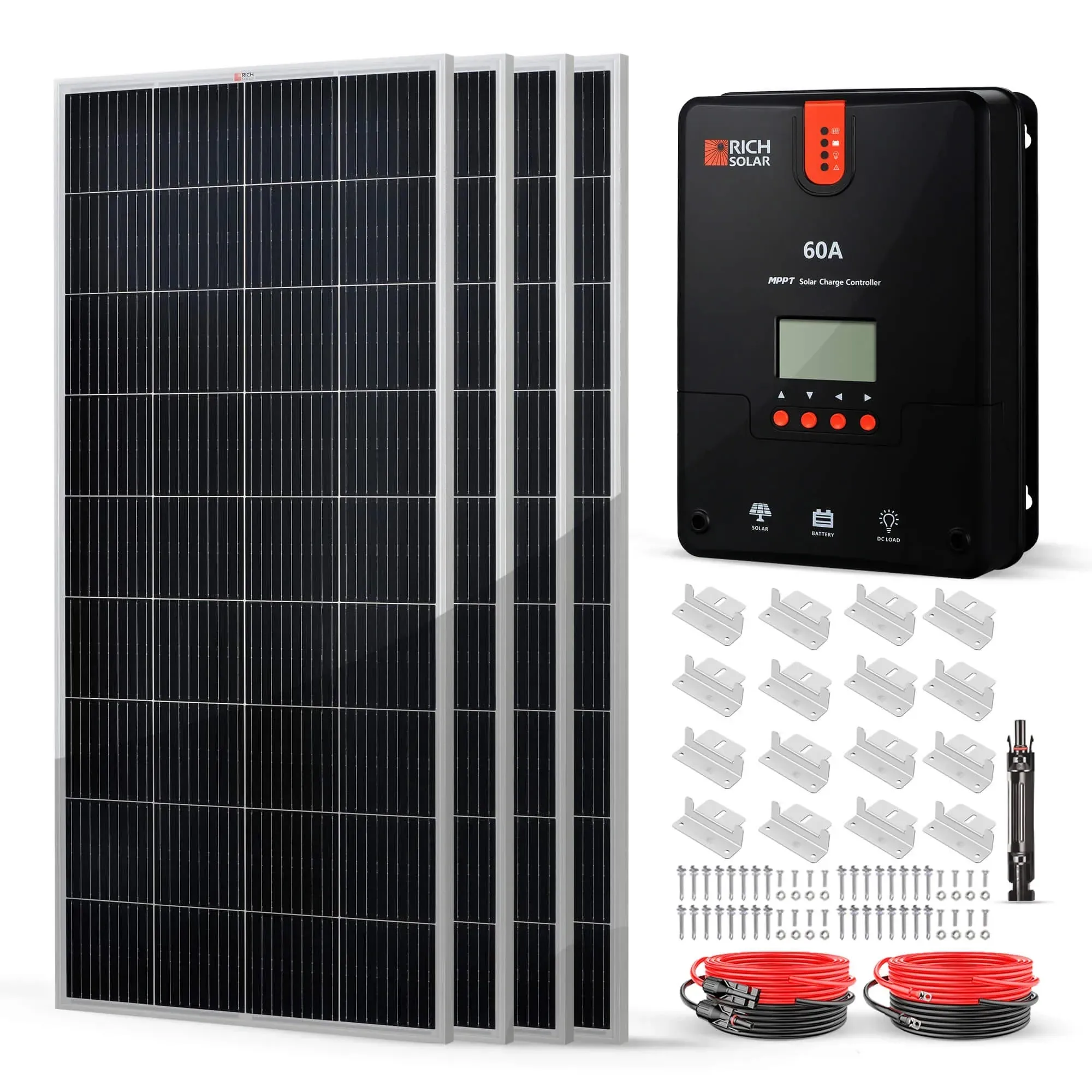 Rich Solar 800 Watt Solar Kit Complete Off-Grid Solar System for RVs, Boats, Tiny Homes