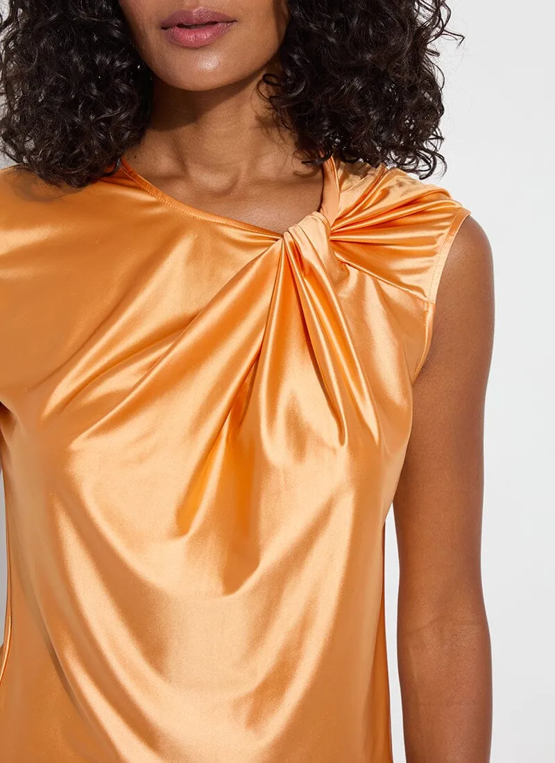 Selene Twisted Shoulder Top in Solar Ray - Lysse 20-3505-M3