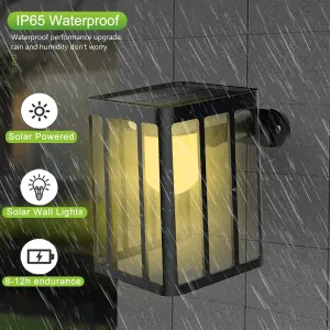 Solar Security Wall Lights Motion Sensor With 3 Lighting Mode