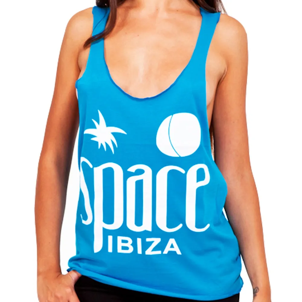 Space Ibiza Native Logo Women's Turquoise Tanktop