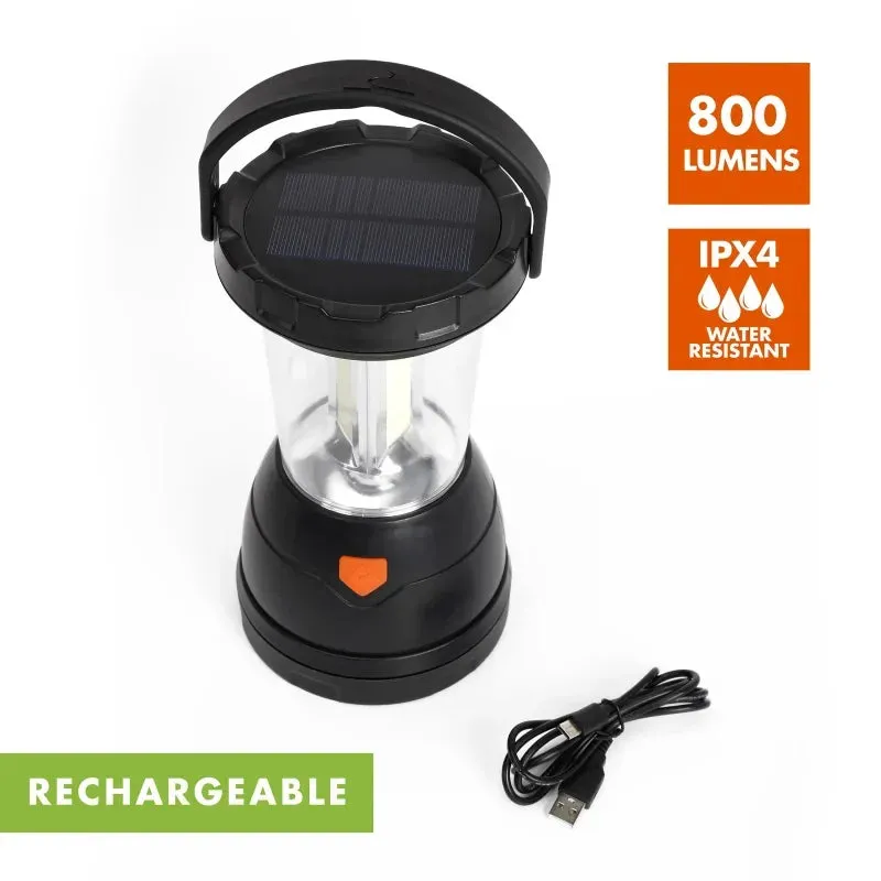 Triplex LED Survival Lantern, 800 Lumens, Rejected, Solar, and Crank, Model 31625