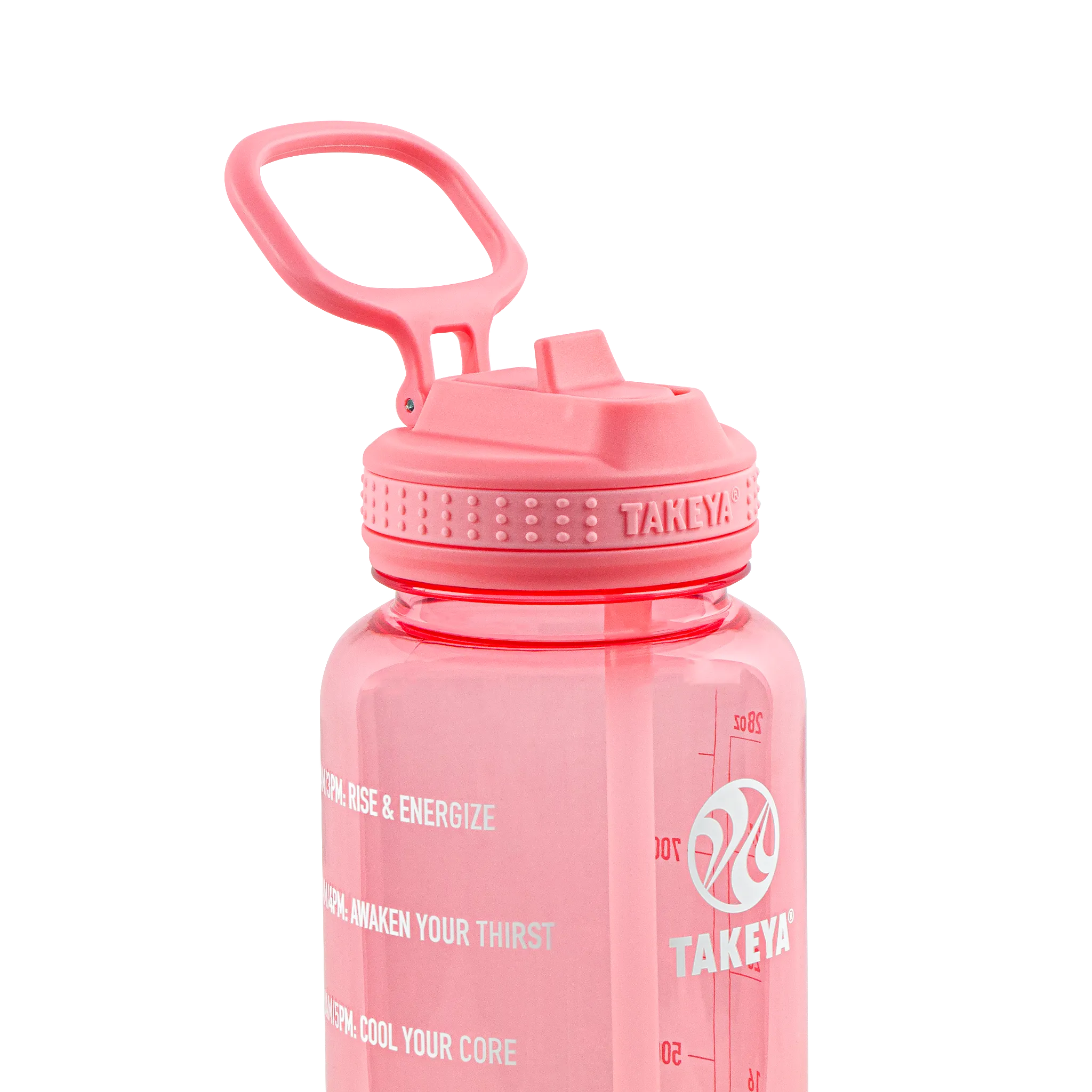Tritan Motivational Water Bottle with Straw Lid