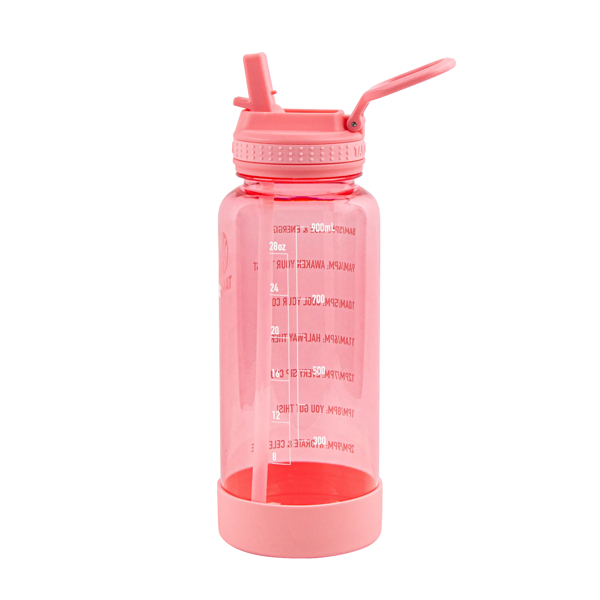 Tritan Motivational Water Bottle with Straw Lid